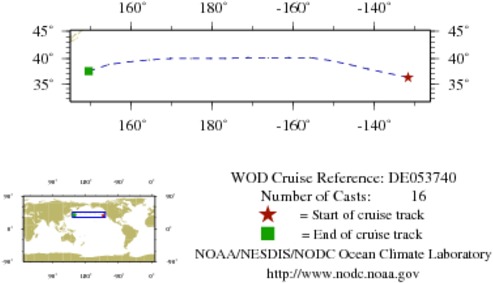 NODC Cruise DE-53740 Information