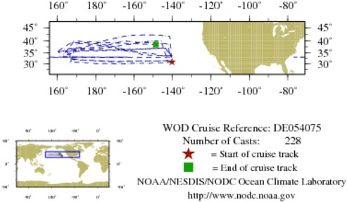 NODC Cruise DE-54075 Information