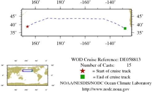 NODC Cruise DE-58813 Information