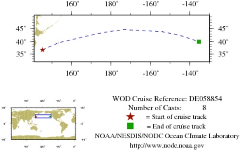 NODC Cruise DE-58854 Information