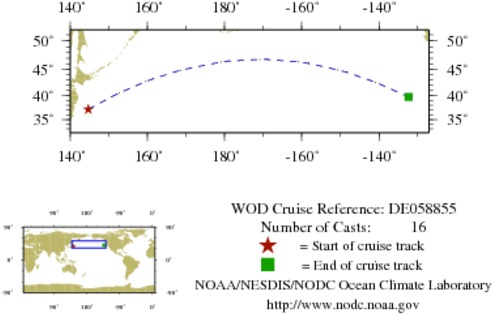 NODC Cruise DE-58855 Information