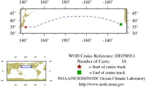 NODC Cruise DE-58911 Information