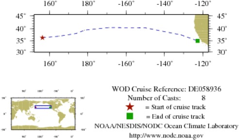 NODC Cruise DE-58936 Information