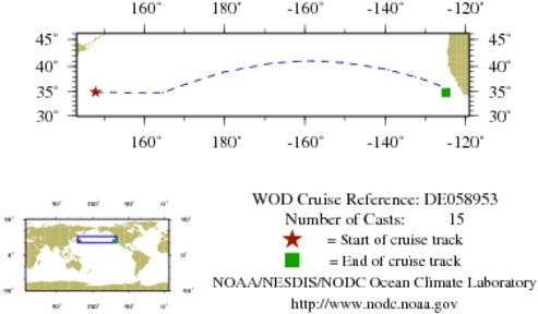NODC Cruise DE-58953 Information