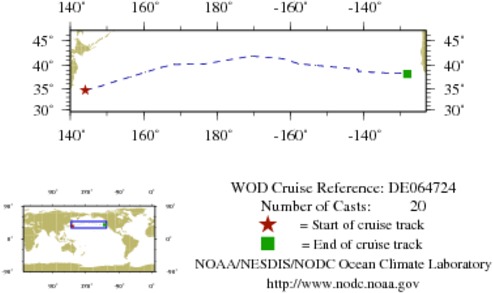 NODC Cruise DE-64724 Information
