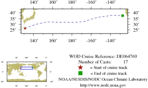 NODC Cruise DE-64769 Information