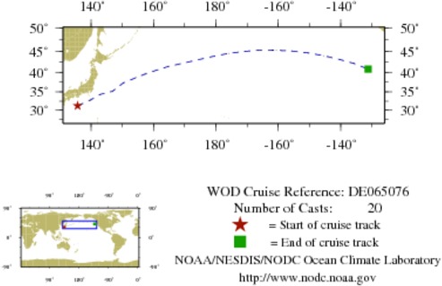 NODC Cruise DE-65076 Information