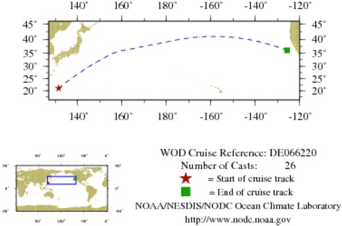 NODC Cruise DE-66220 Information