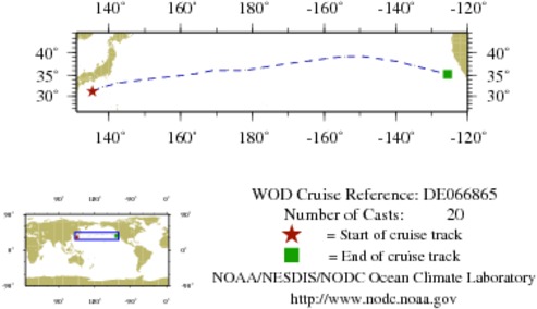 NODC Cruise DE-66865 Information