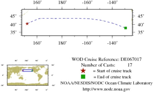NODC Cruise DE-67017 Information