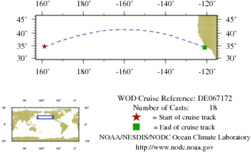 NODC Cruise DE-67172 Information