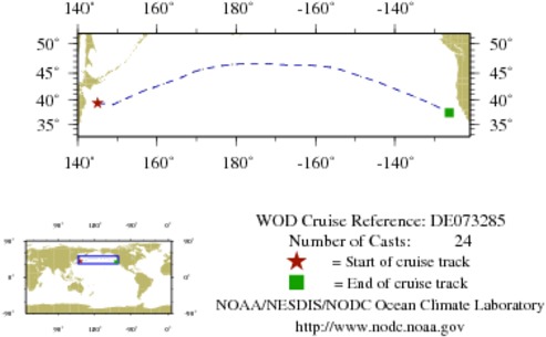 NODC Cruise DE-73285 Information