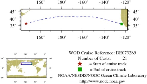 NODC Cruise DE-73289 Information