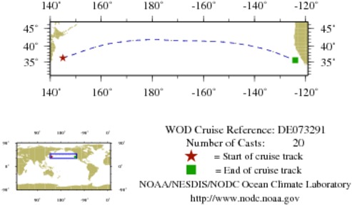 NODC Cruise DE-73291 Information