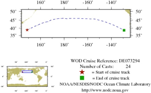 NODC Cruise DE-73294 Information