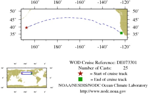 NODC Cruise DE-73301 Information