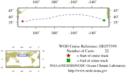 NODC Cruise DE-73399 Information