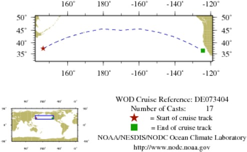 NODC Cruise DE-73404 Information
