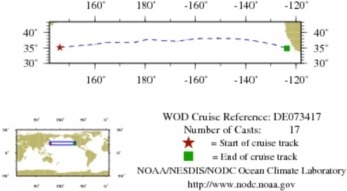 NODC Cruise DE-73417 Information