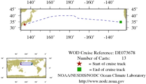 NODC Cruise DE-73678 Information