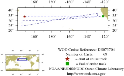 NODC Cruise DE-73704 Information