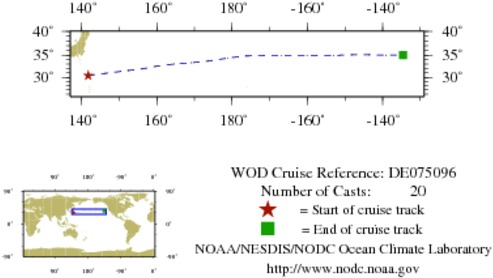 NODC Cruise DE-75096 Information