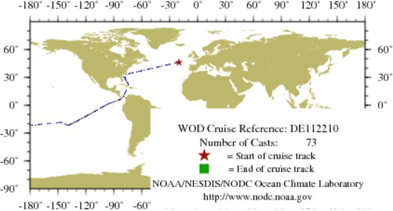 NODC Cruise DE-112210 Information