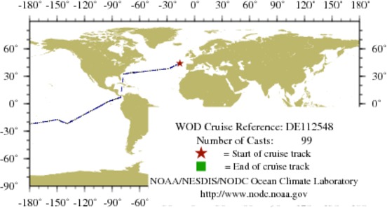 NODC Cruise DE-112548 Information