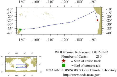 NODC Cruise DE-153882 Information