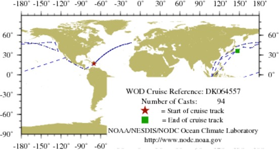NODC Cruise DK-64557 Information