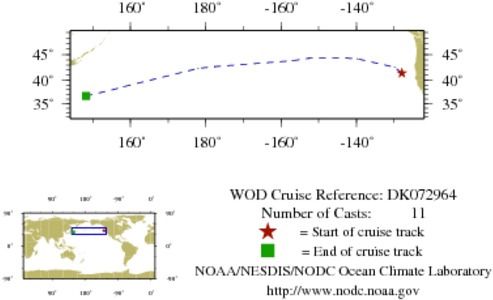 NODC Cruise DK-72964 Information