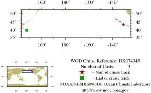 NODC Cruise DK-74345 Information