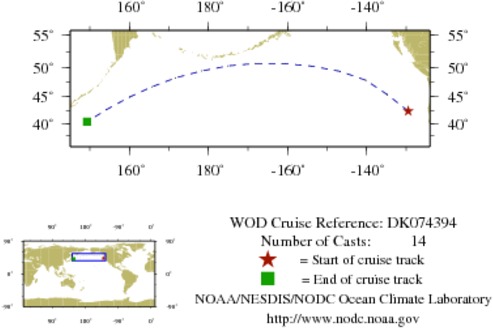NODC Cruise DK-74394 Information