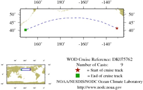NODC Cruise DK-75762 Information
