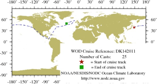 NODC Cruise DK-142011 Information