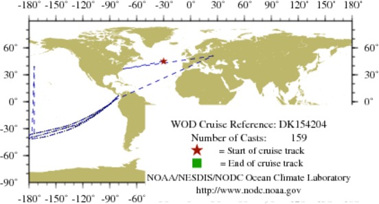 NODC Cruise DK-154204 Information