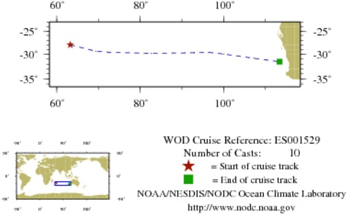 NODC Cruise ES-1529 Information