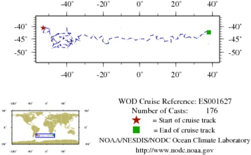 NODC Cruise ES-1627 Information