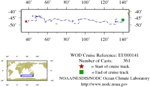 NODC Cruise EU-141 Information