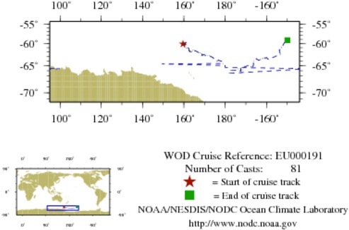 NODC Cruise EU-191 Information