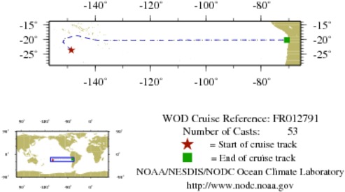 NODC Cruise FR-12791 Information