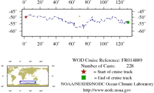 NODC Cruise FR-14889 Information