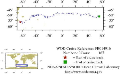 NODC Cruise FR-14916 Information