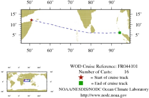 NODC Cruise FR-44101 Information