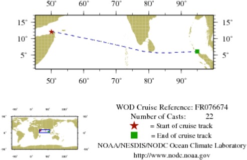NODC Cruise FR-76674 Information