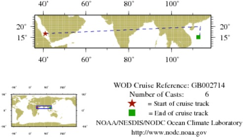 NODC Cruise GB-2714 Information