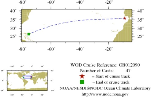 NODC Cruise GB-12090 Information