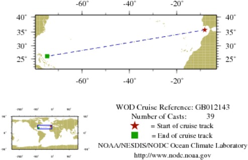 NODC Cruise GB-12143 Information