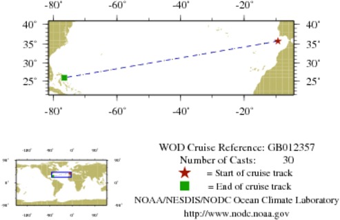 NODC Cruise GB-12357 Information