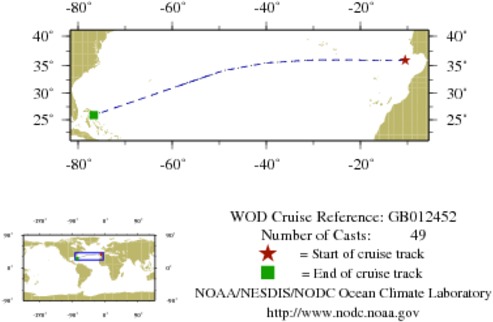 NODC Cruise GB-12452 Information